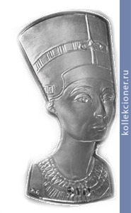 Full 10 dollarov 2012 goda byust nefertiti
